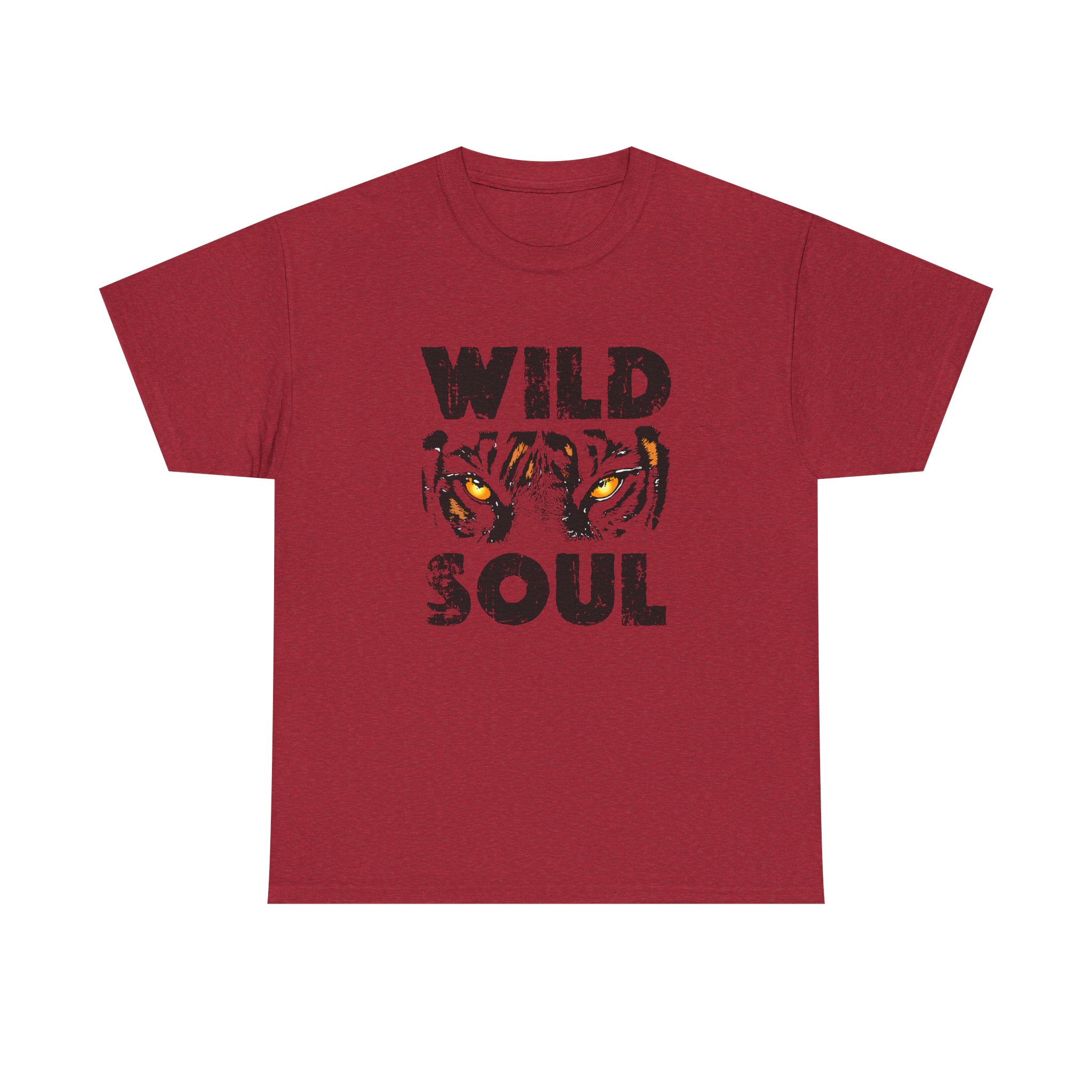 Wild Soul Unisex Heavy Cotton Tee - Fierce Tiger Graphic, Ideal for Animal Lovers, Casual Wear, Gifts, Everyday Style - Image 37