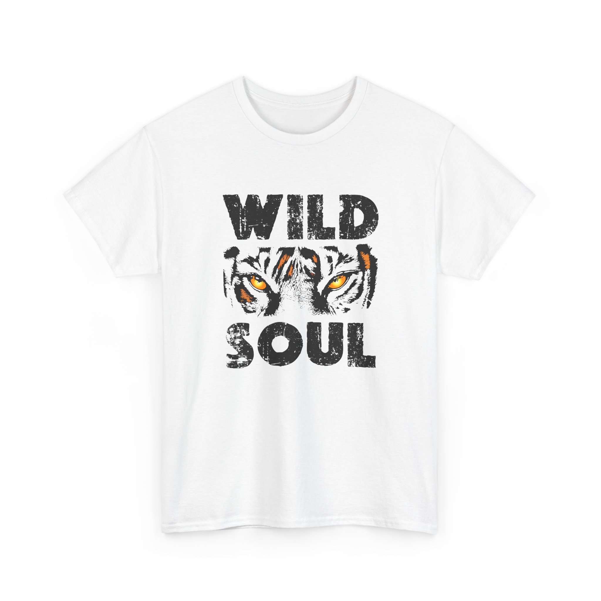 Wild Soul Unisex Heavy Cotton Tee - Fierce Tiger Graphic, Ideal for Animal Lovers, Casual Wear, Gifts, Everyday Style - Image 7