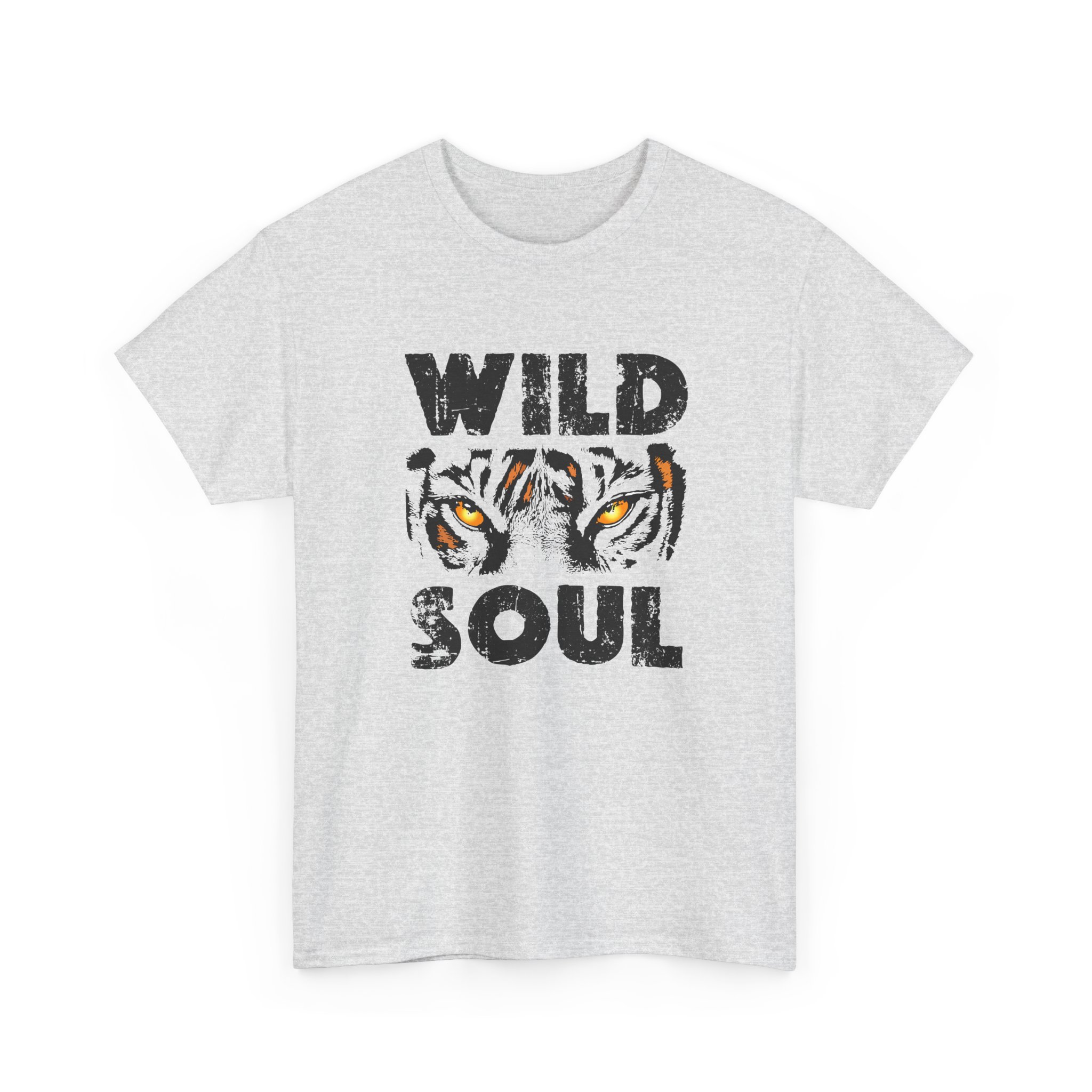 Wild Soul Unisex Heavy Cotton Tee - Fierce Tiger Graphic, Ideal for Animal Lovers, Casual Wear, Gifts, Everyday Style - Image 11