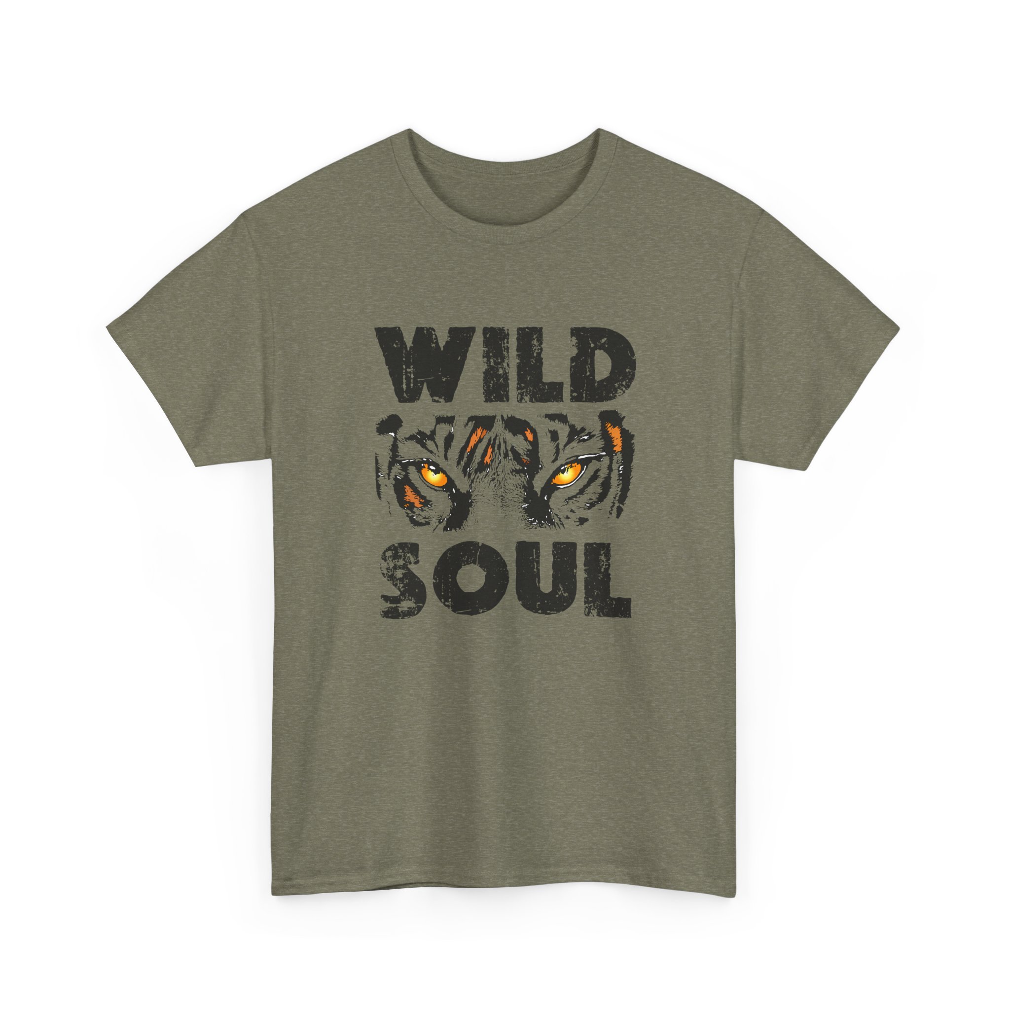 Wild Soul Unisex Heavy Cotton Tee - Fierce Tiger Graphic, Ideal for Animal Lovers, Casual Wear, Gifts, Everyday Style - Image 19