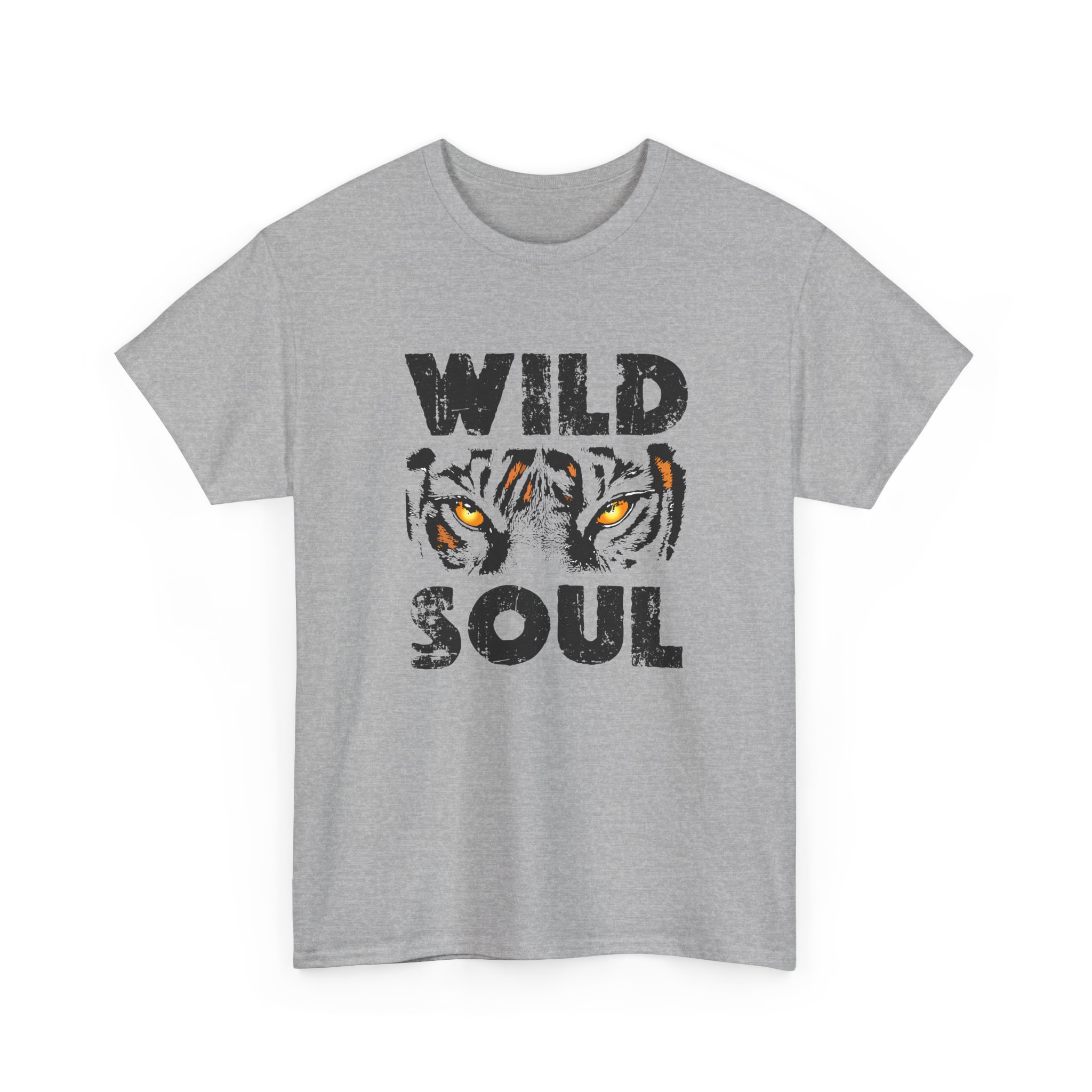 Wild Soul Unisex Heavy Cotton Tee - Fierce Tiger Graphic, Ideal for Animal Lovers, Casual Wear, Gifts, Everyday Style - Image 15