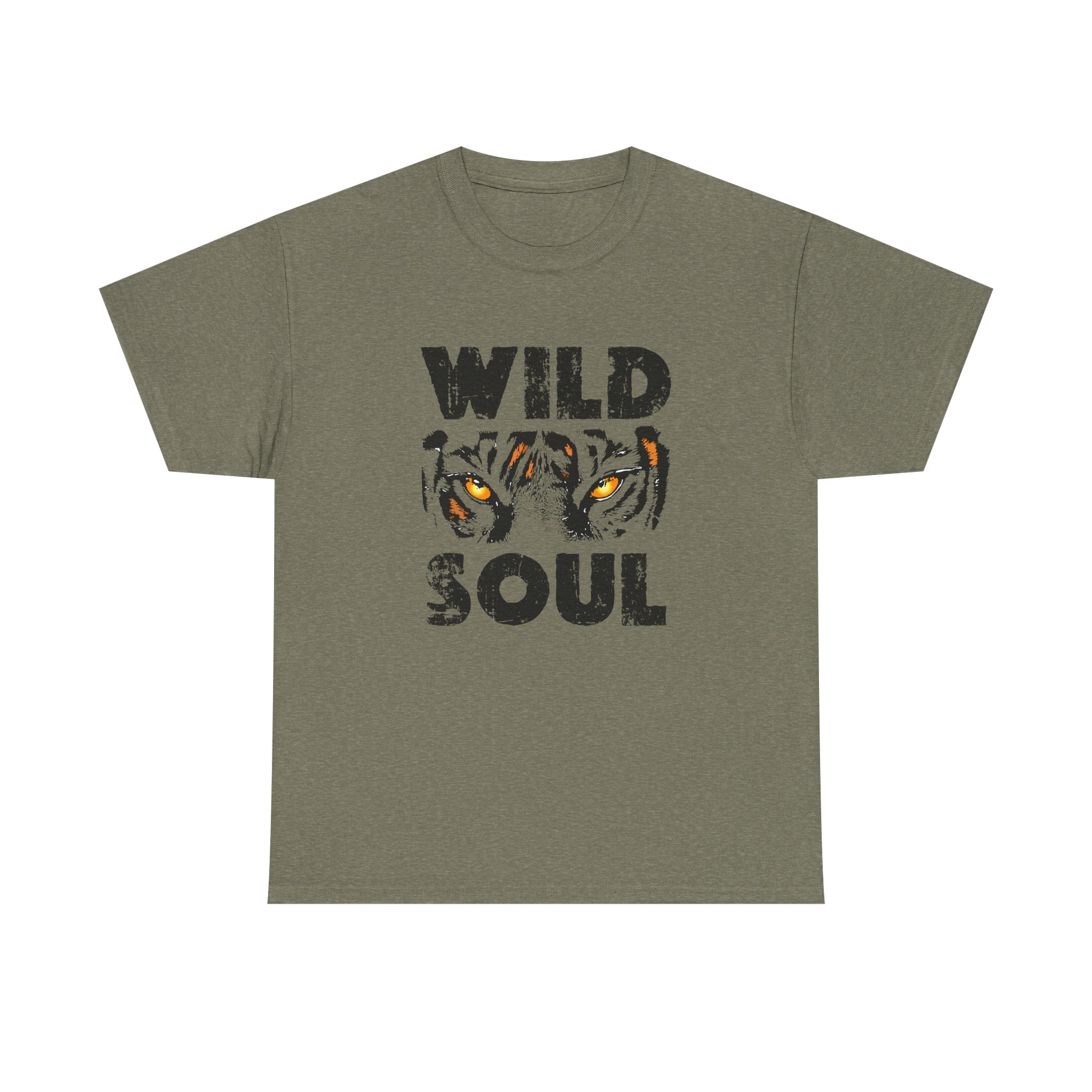 Wild Soul Unisex Heavy Cotton Tee - Fierce Tiger Graphic, Ideal for Animal Lovers, Casual Wear, Gifts, Everyday Style - Image 17
