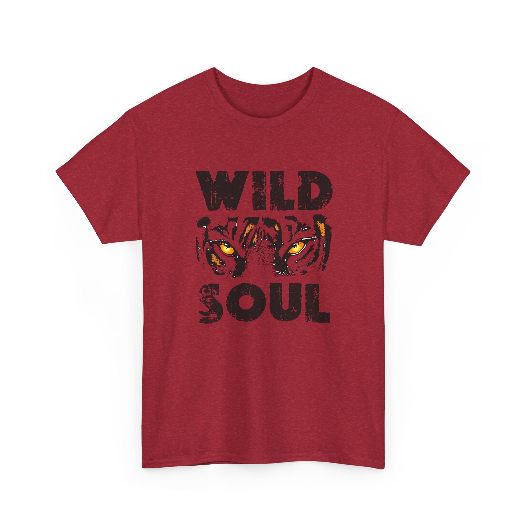 Wild Soul Unisex Heavy Cotton Tee - Fierce Tiger Graphic, Ideal for Animal Lovers, Casual Wear, Gifts, Everyday Style - Image 39