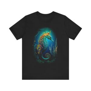 Colorful Seahorse T-Shirt – Vibrant Ocean Art Graphic Tee