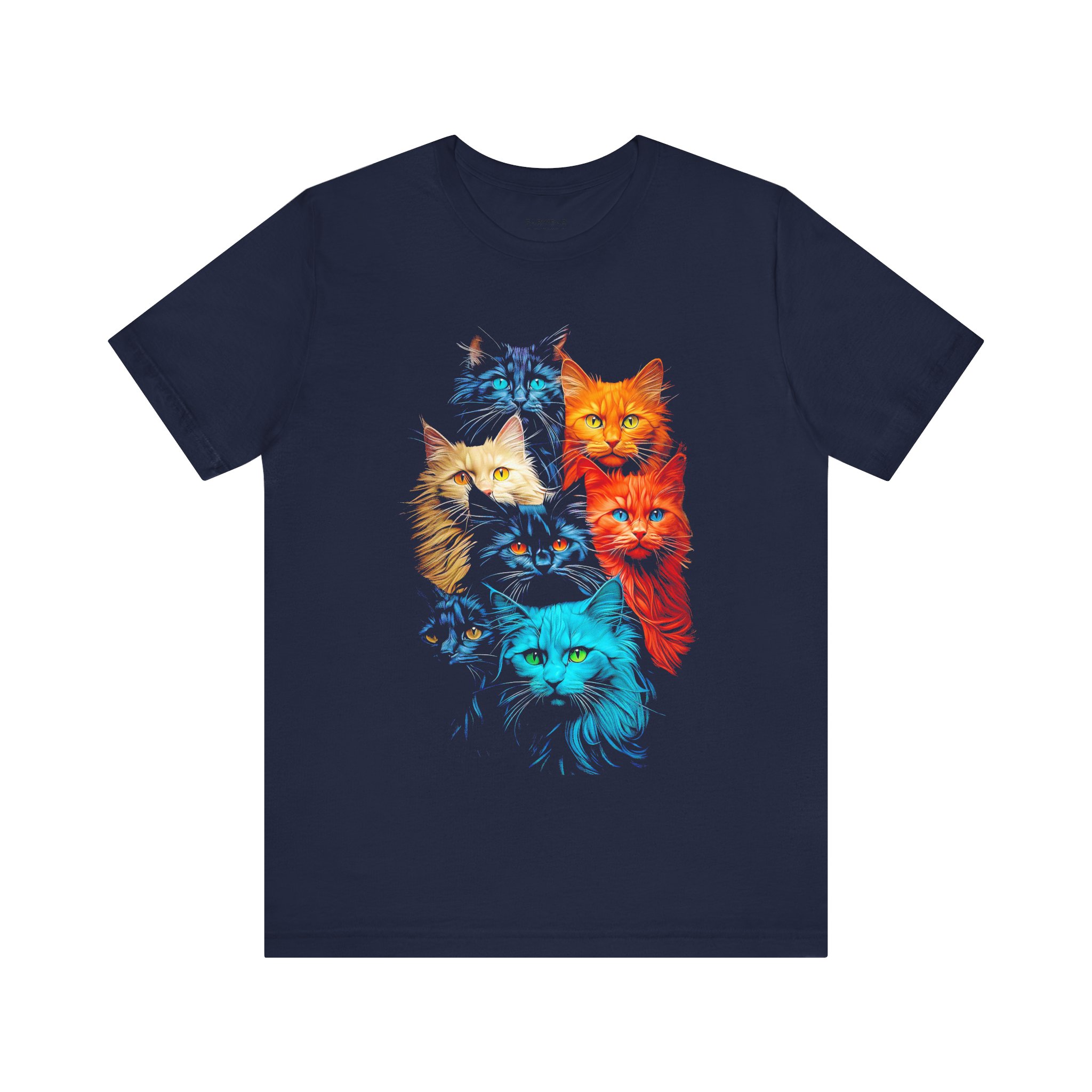 Colorful Cats T-Shirt – Vibrant Multi-Cat Graphic Tee for Cat Lovers - Image 15