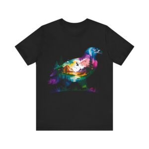 Wild Forest Eagle T-Shirt – Double Exposure Mountain Landscape